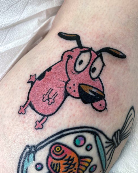 Girl With Graceful Courage The Cowardly Dog Tattoos
