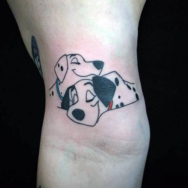 Girl With Graceful Dalmatian Tattoos