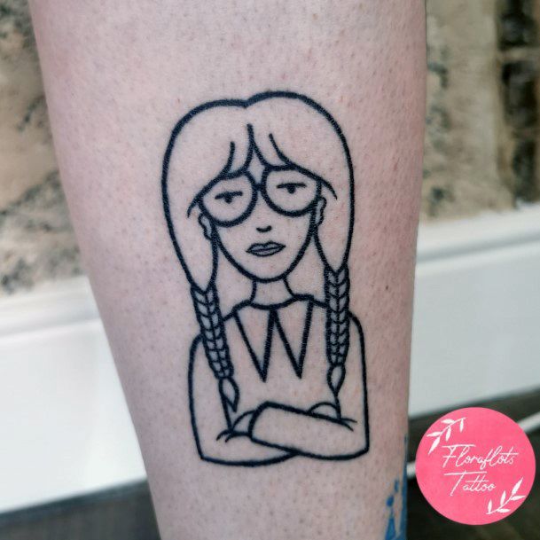 Girl With Graceful Daria Tattoos