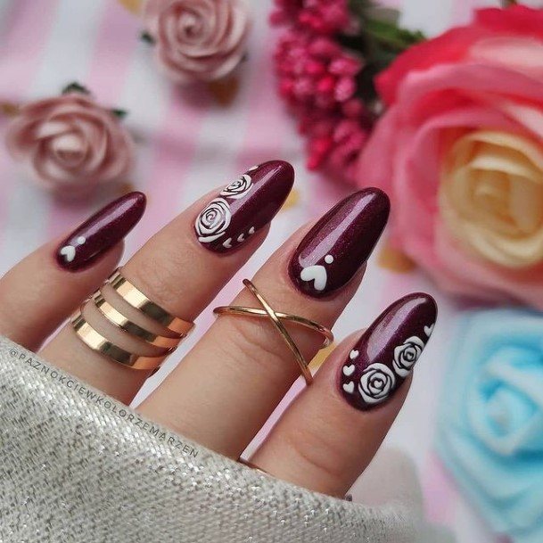 Girl With Graceful Date Nails