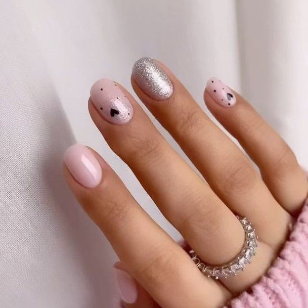 Girl With Graceful February Nails