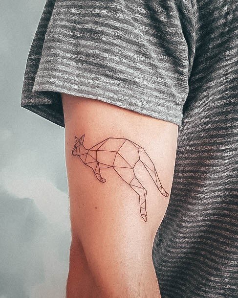 Girl With Graceful Kangaroo Tattoos