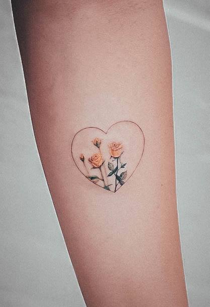 Girl With Graceful Love Tattoos