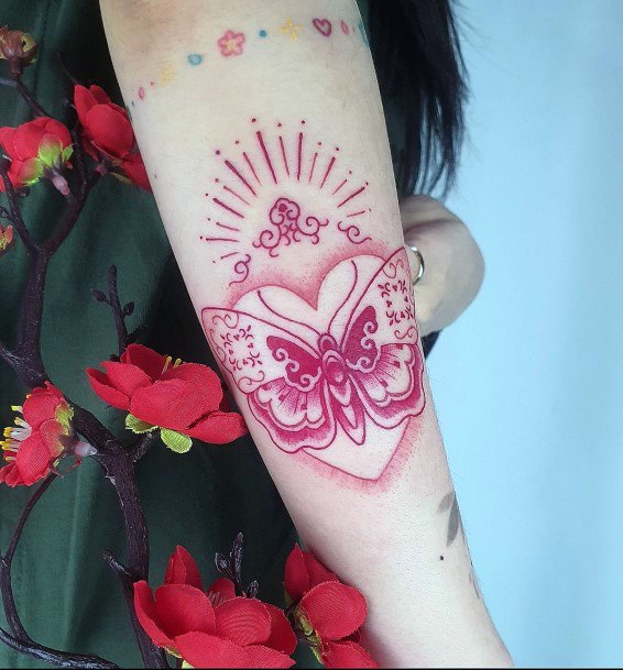 Girl With Graceful Ornamental Tattoos