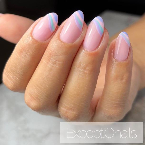 Girl With Graceful Pastel Nails