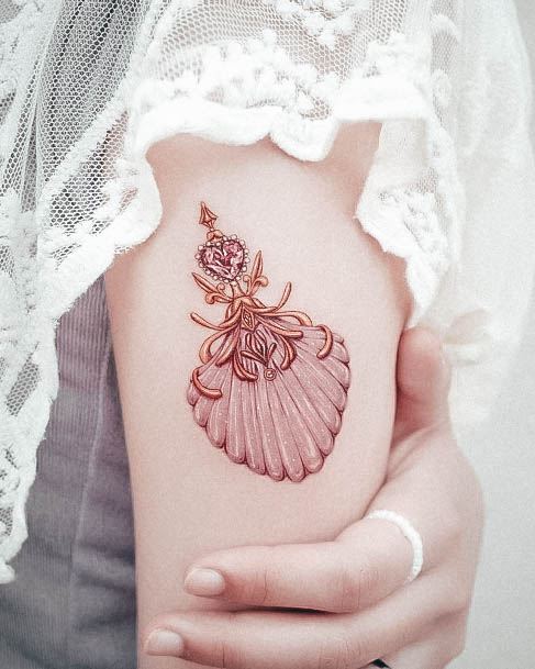 Girl With Graceful Perfume Tattoos