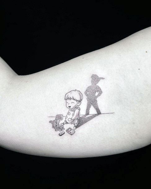 Girl With Graceful Peter Pan Tattoos