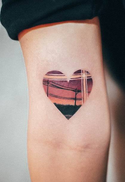 Girl With Graceful Plaid Tattoos