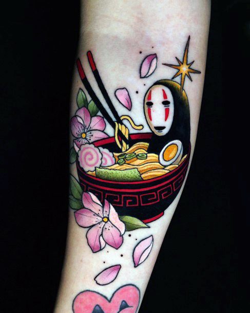 Girl With Graceful Ramen Tattoos