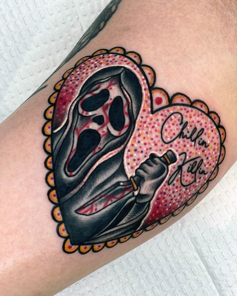 Girl With Graceful Scream Tattoos