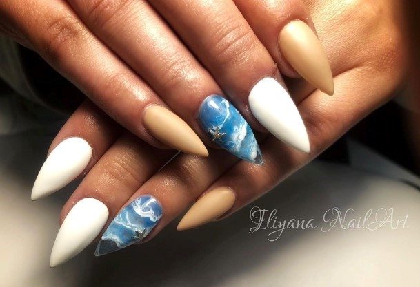 Girl With Graceful Sea Nails