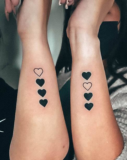 Girl With Graceful Sibling Tattoos