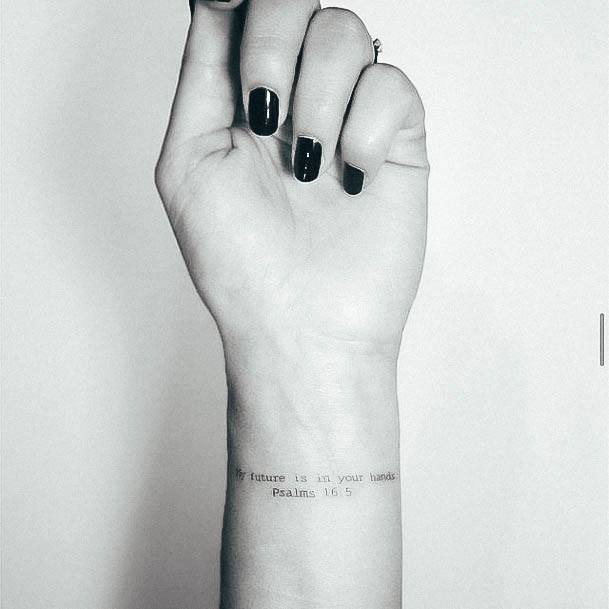 Girl With Graceful Small Wrist Tattoos