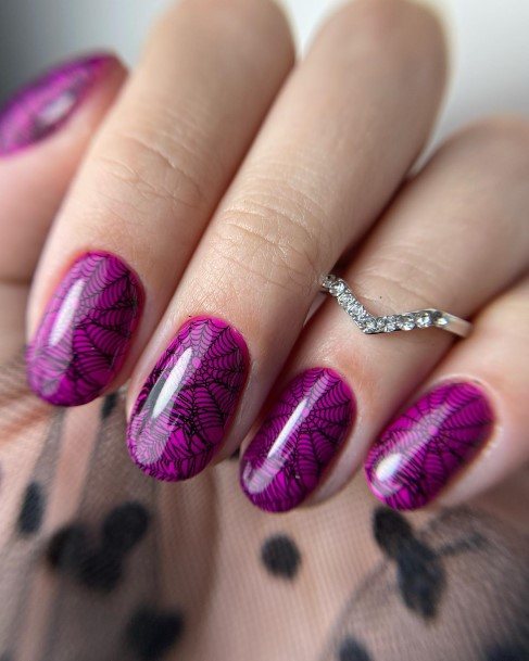 Girl With Graceful Spider Nails