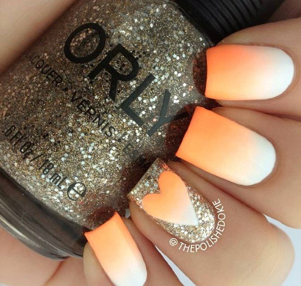 Girl With Graceful Square Ombre Nails