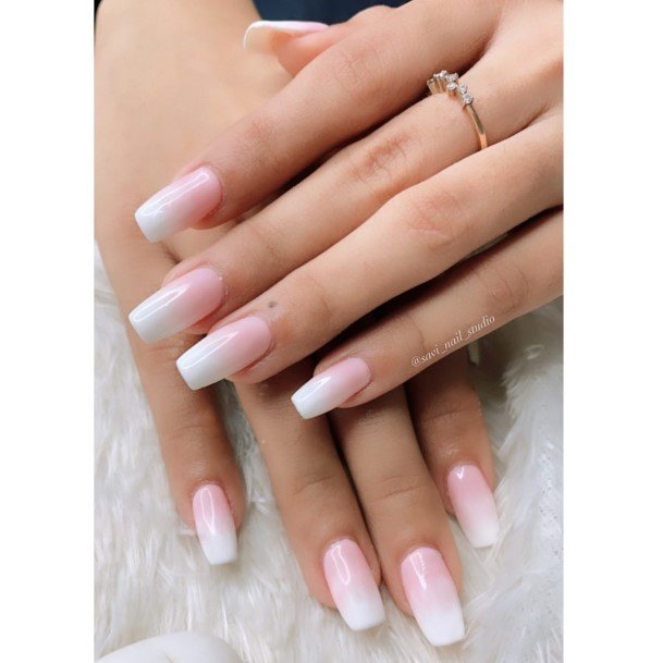 Girl With Graceful Translucent Nails