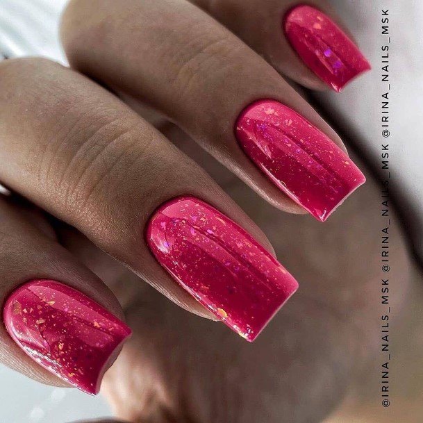 Girl With Graceful Valentines Day Nails