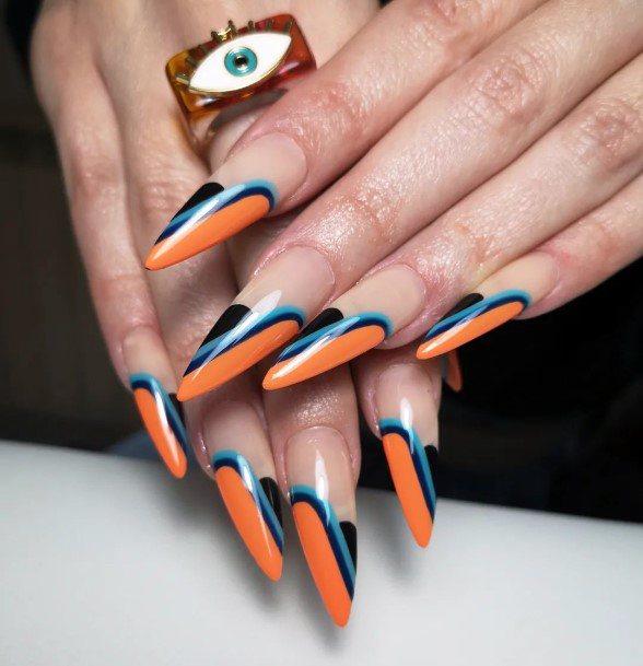 Girl With Stupendous Art Deco Nails