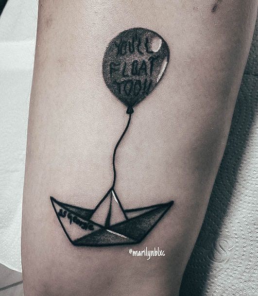 Girl With Stupendous Ballon Tattoos