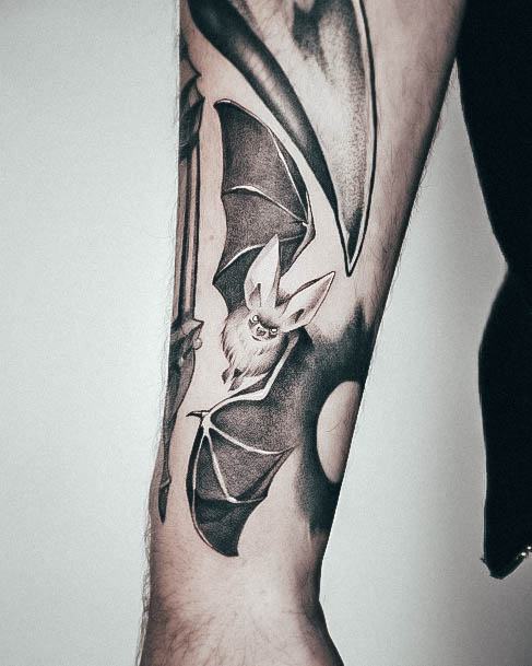 Girl With Stupendous Bat Tattoos