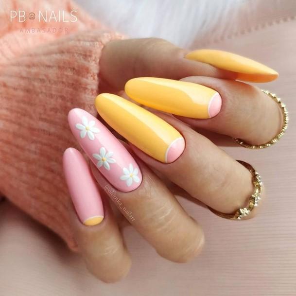 Girl With Stupendous Bright Nails