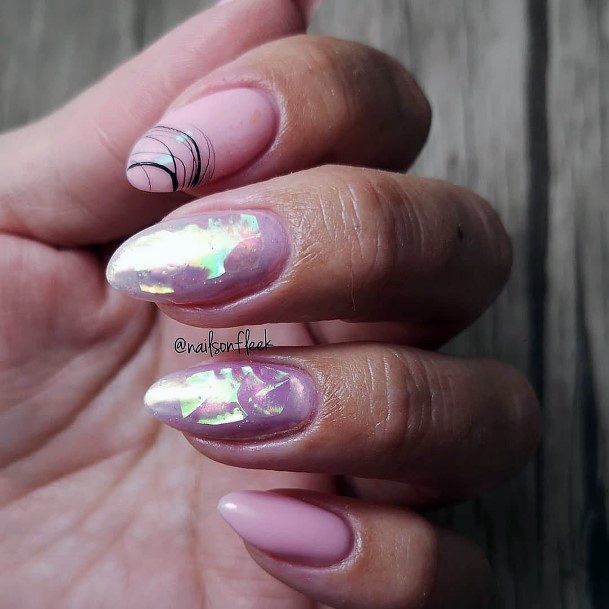 Girl With Stupendous Broken Shattered Glass Nails