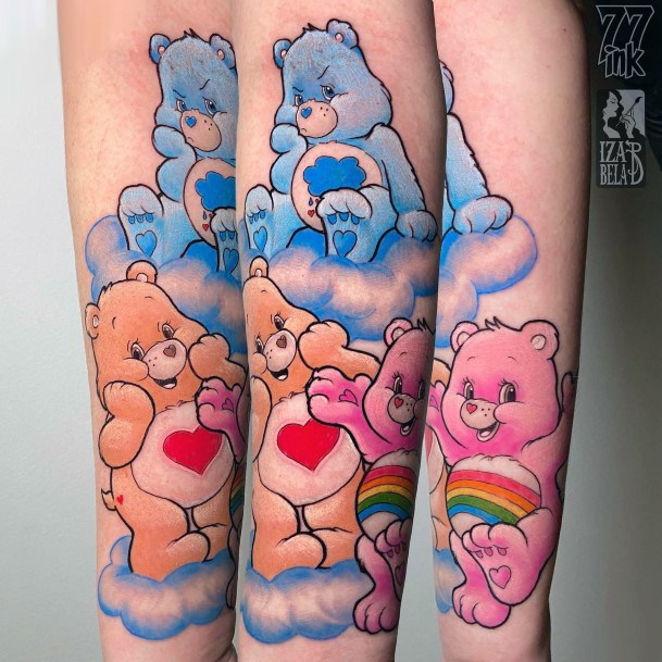 Girl With Stupendous Carebears Tattoos