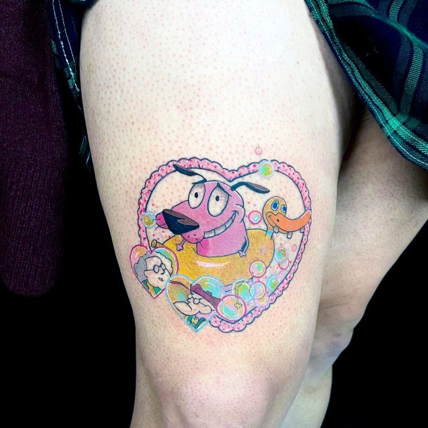 Girl With Stupendous Courage The Cowardly Dog Tattoos