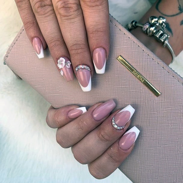 Girl With Stupendous Crystals Nails