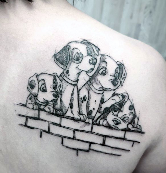 Girl With Stupendous Dalmatian Tattoos