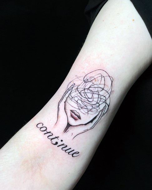 Girl With Stupendous Depression Tattoos