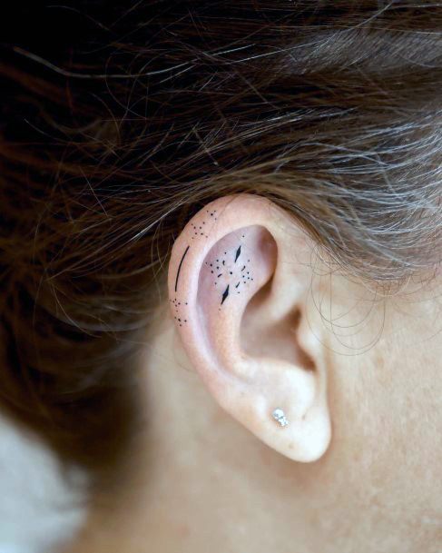 Girl With Stupendous Ear Tattoos