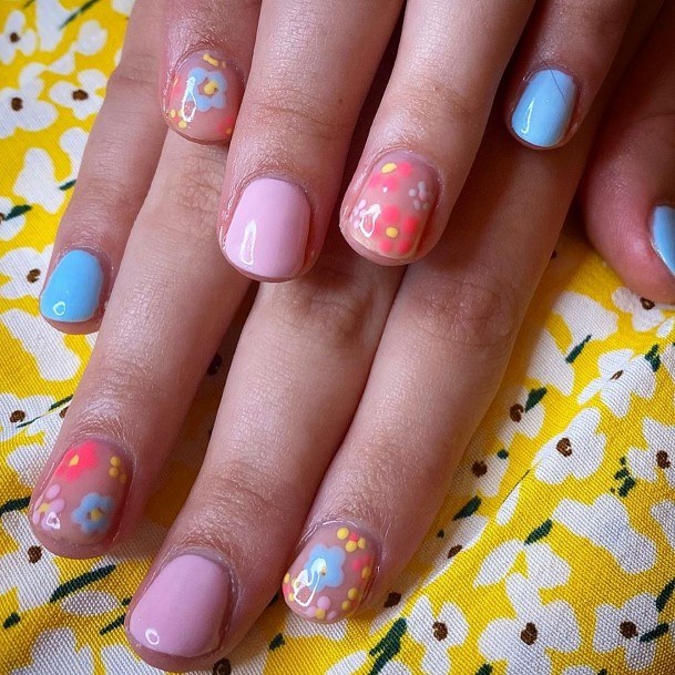 Girl With Stupendous Easter Nails