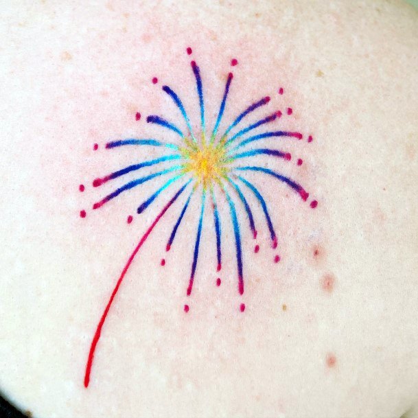 Girl With Stupendous Fireworks Tattoos