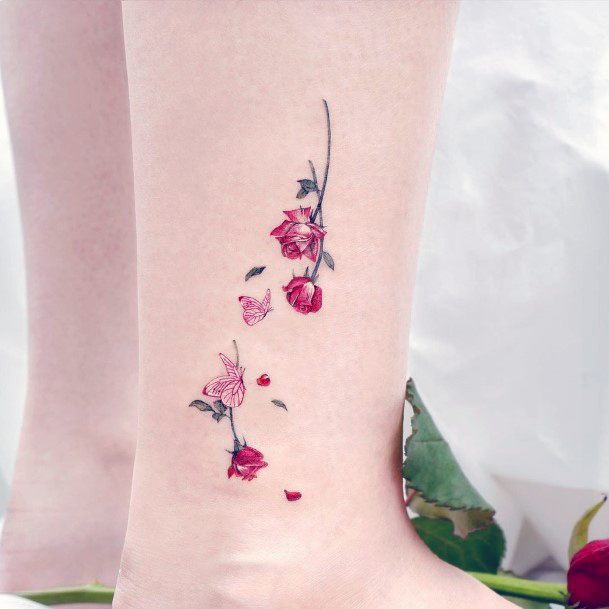 Top 100 Best Flower Petal Tattoos For Women Delicate Floral Ideas