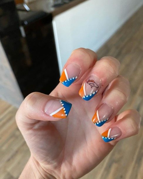 Girl With Stupendous Football Nails