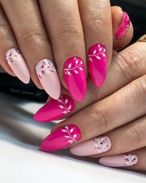 Girl With Stupendous Fuchsia Nails