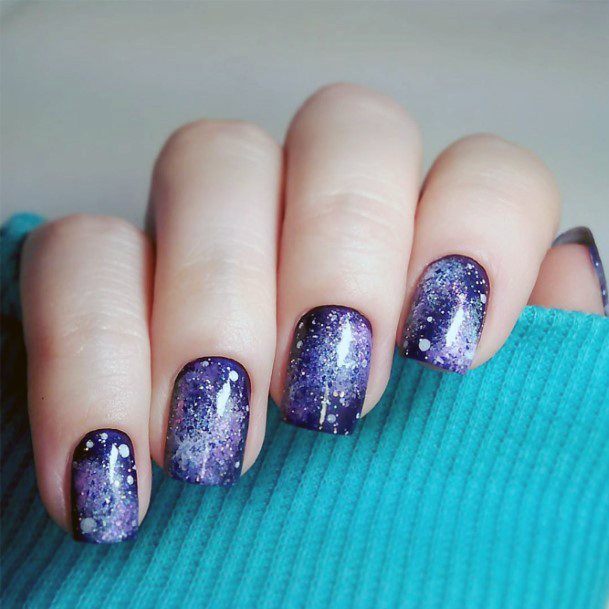 Girl With Stupendous Galaxy Nails