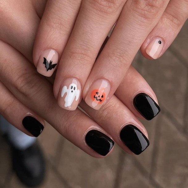 Girl With Stupendous Ghost Nails