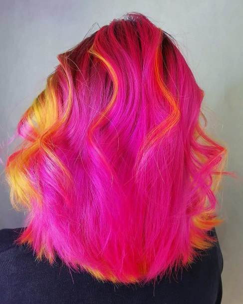 Girl With Stupendous Hot Pink Hairstyless