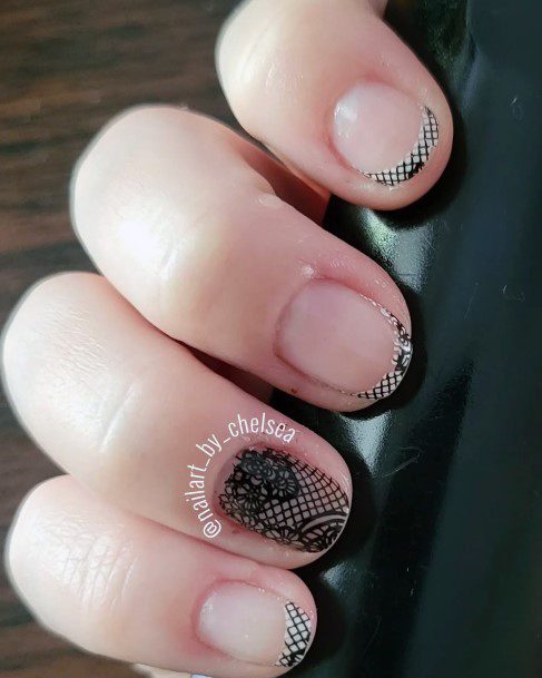 Girl With Stupendous Lace Nails