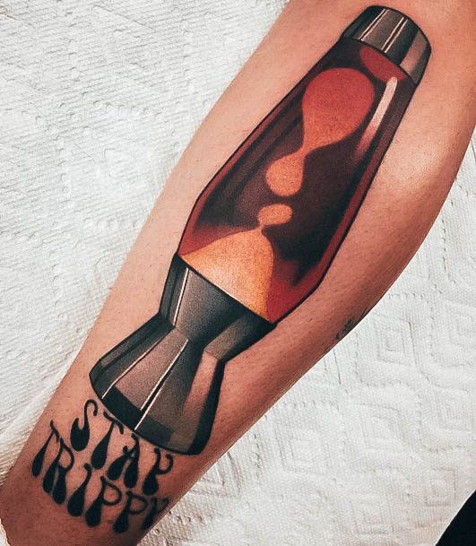 Girl With Stupendous Lava Lamp Tattoos