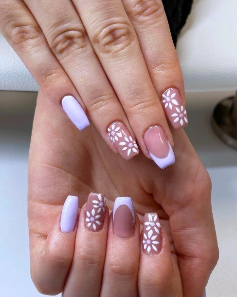 Girl With Stupendous Lilac Nails