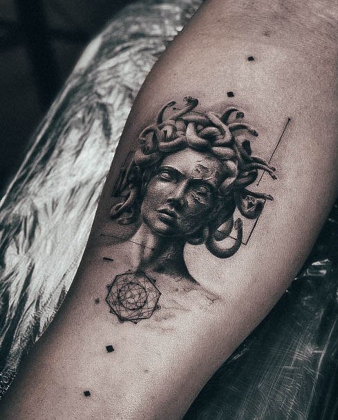 Girl With Stupendous Medusa Tattoos