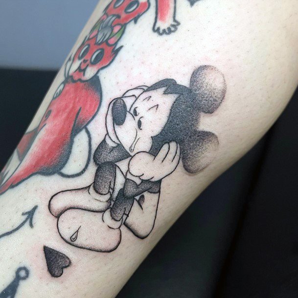 Girl With Stupendous Mickey Mouse Tattoos