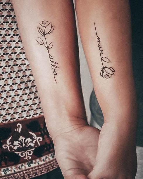 Top 100 Best Name Tattoos For Women - Tribute Word Design Ideas