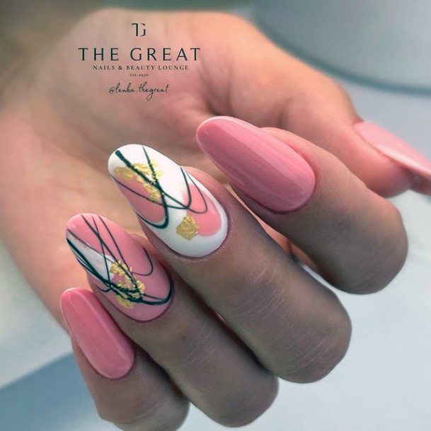 Girl With Stupendous Pink Nails