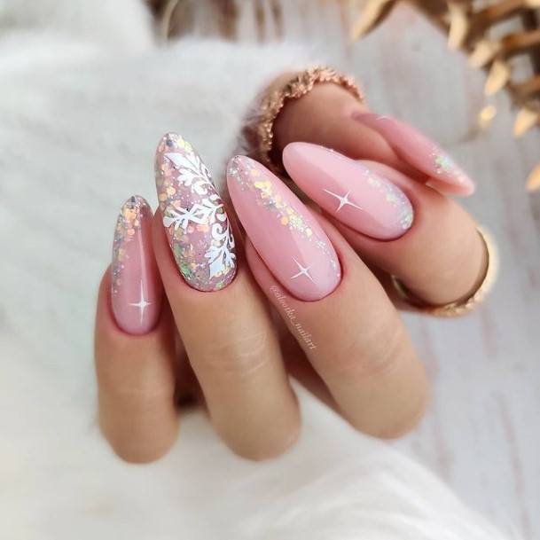 Girl With Stupendous Pink Ombre Nails