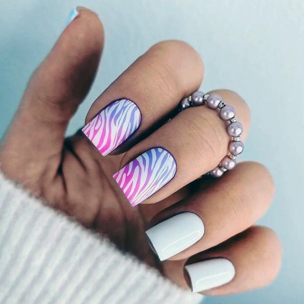 Girl With Stupendous Pink Summer Nails