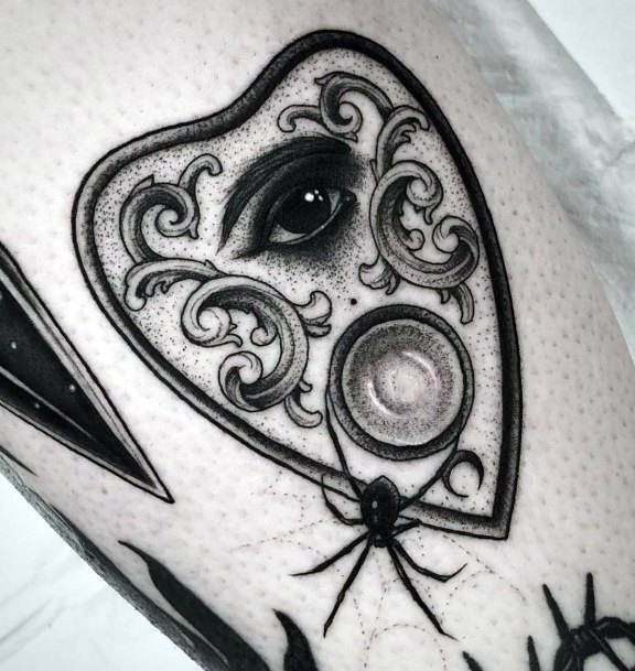 Girl With Stupendous Planchette Tattoos